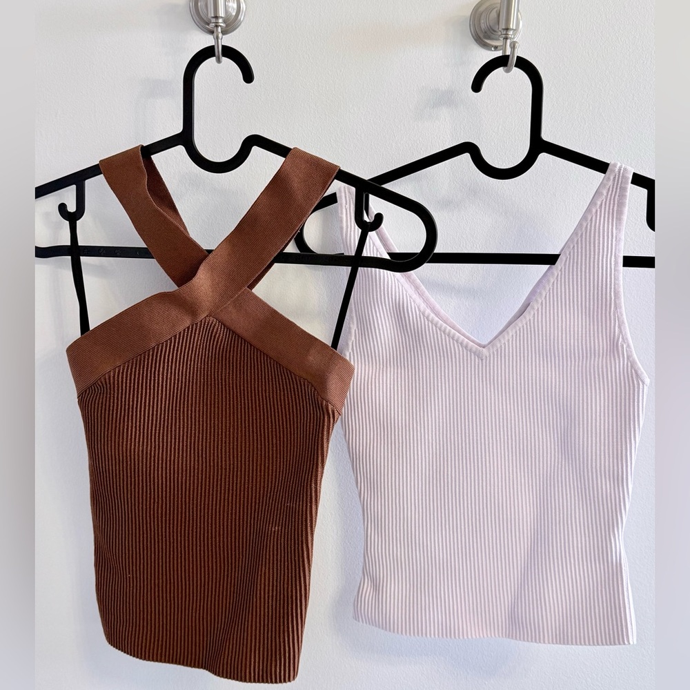 Aritzia Babaton Sculpt Knit Tank Bundle (Set of 2)